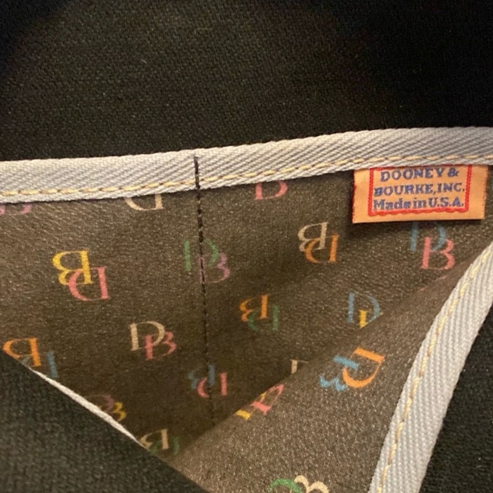 Dooney & Bourke Brown Multi-Color Logo Bucket Tote - Picture 3 of 4